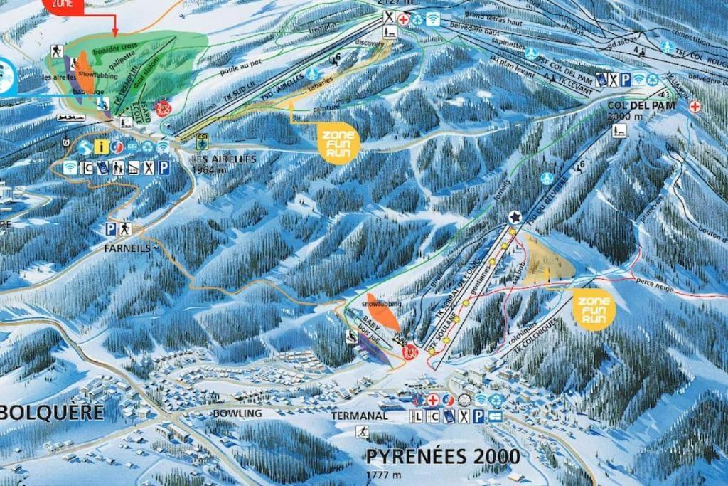 Apt Confortable Au Pied Des Pistes Et De La Foret Bolquere Pyrenees 2000 Kültér fotó